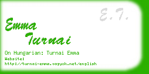 emma turnai business card